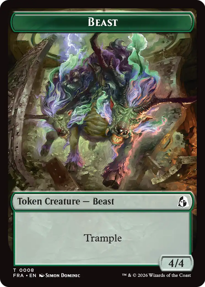 Angel (0003) // Beast Double-Sided Token [Reality Fracture Tokens]